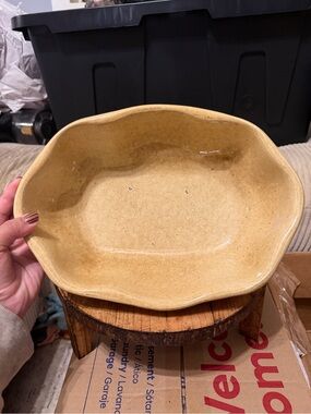 Wavy Vintage Pottery Bowl